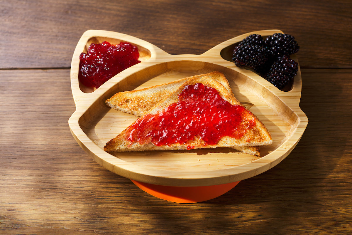 Bamboo Cat Suction Plate (Cherry Red)