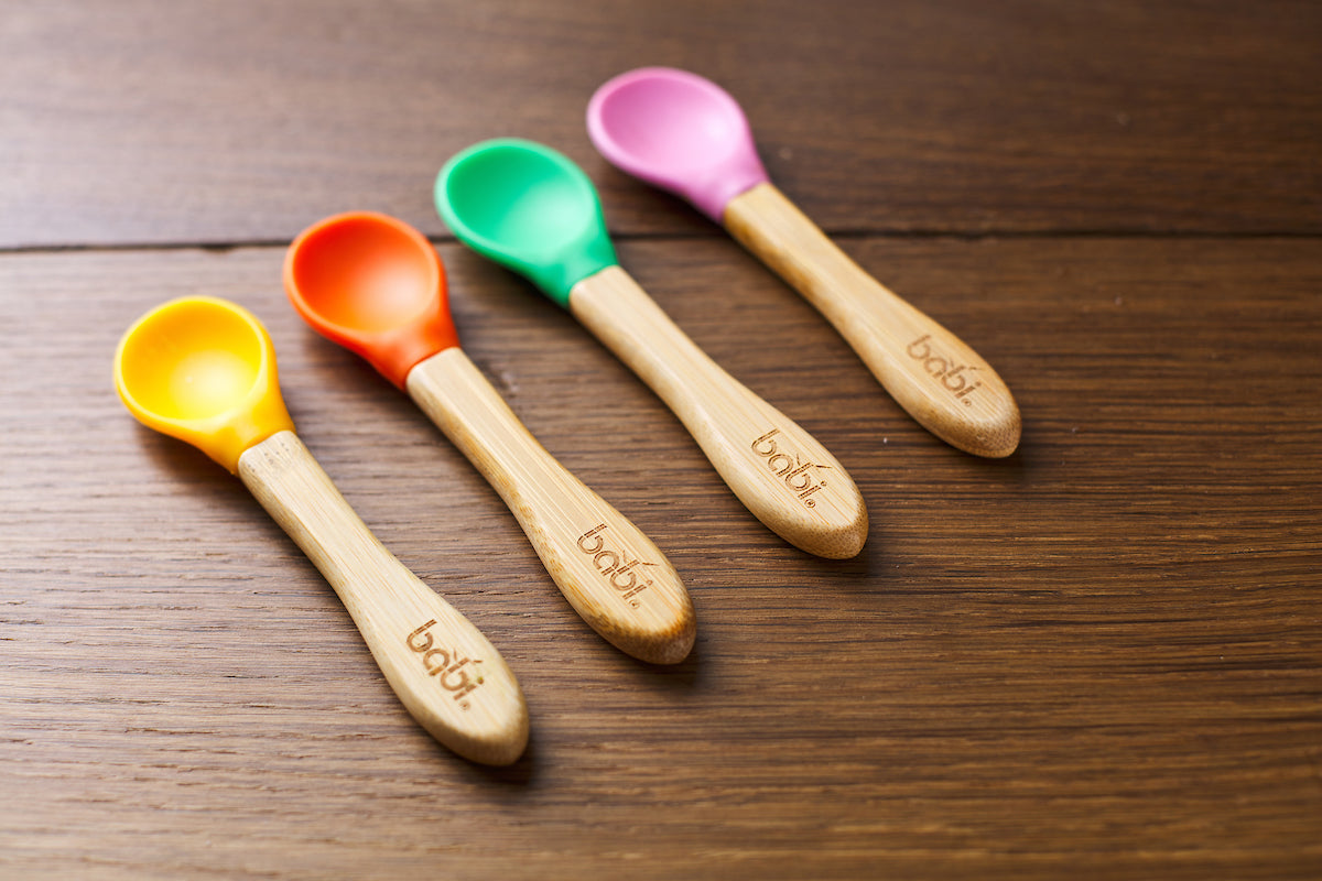 Bamboo Baby Spoons With Pink (Pack of 4)