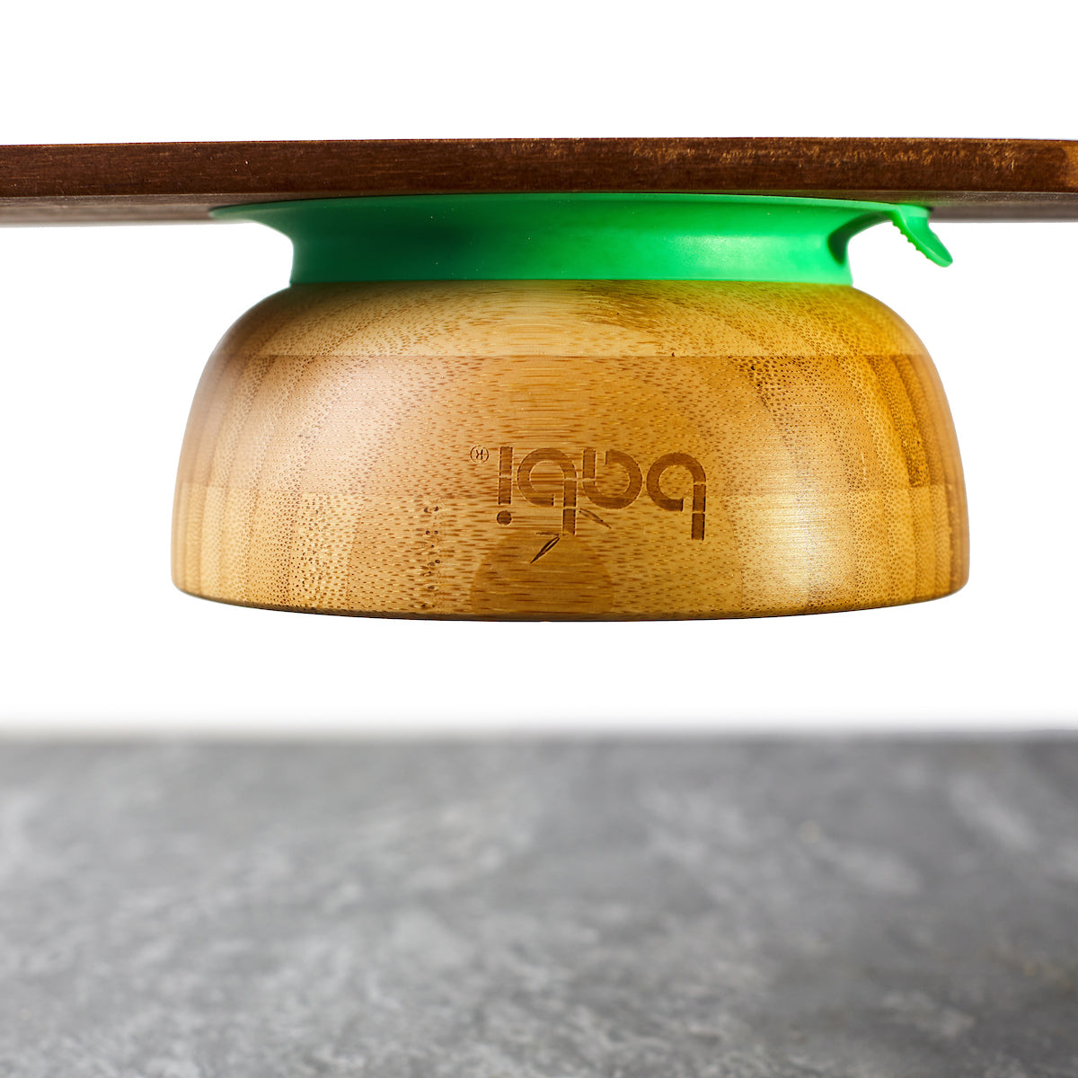 Bamboo Suction Bowl &amp; Matching Spoon Set (Green)