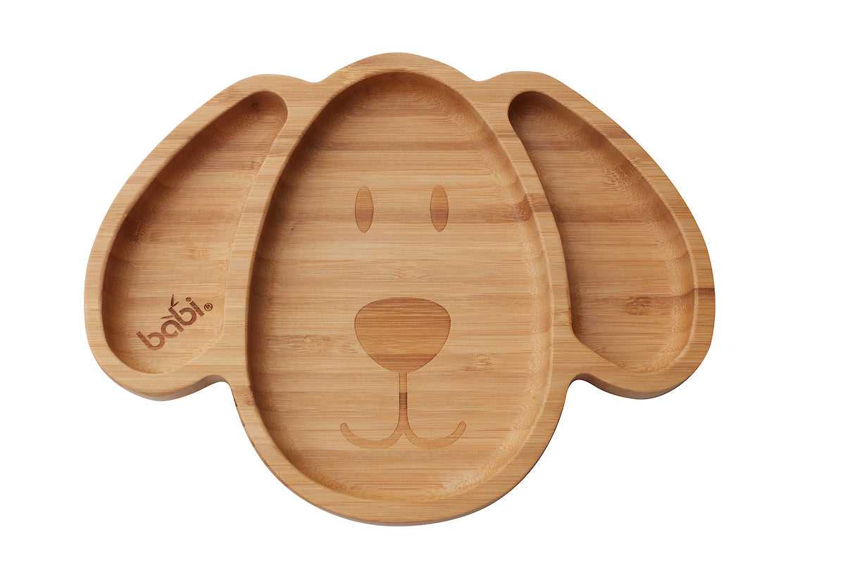 Bamboo Dog Suction Plate (Orange)
