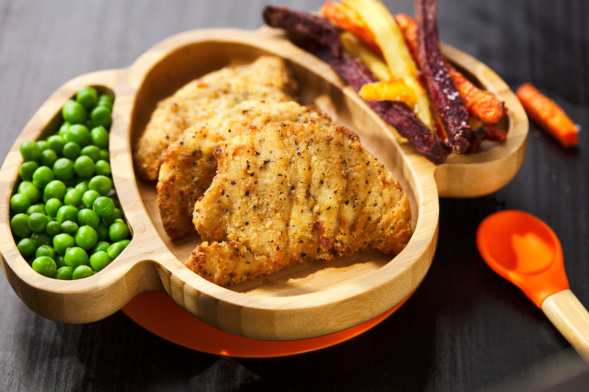 Bamboo Dog Suction Plate (Cherry Red)