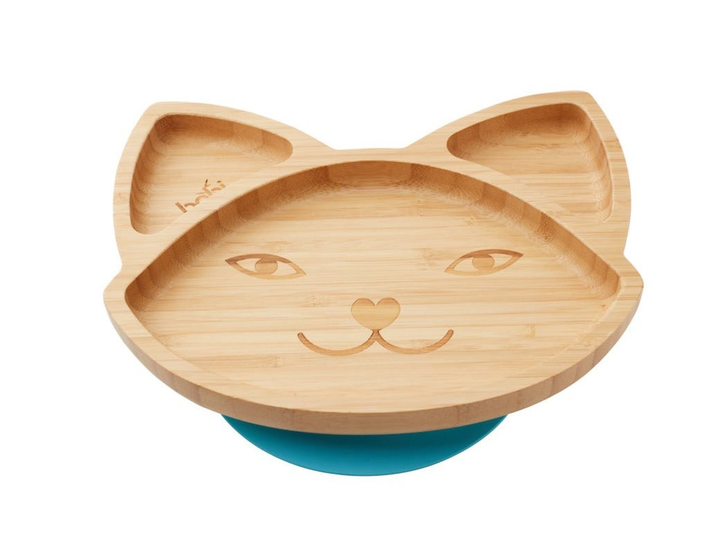 Bamboo Cat Suction Plate (Blue)