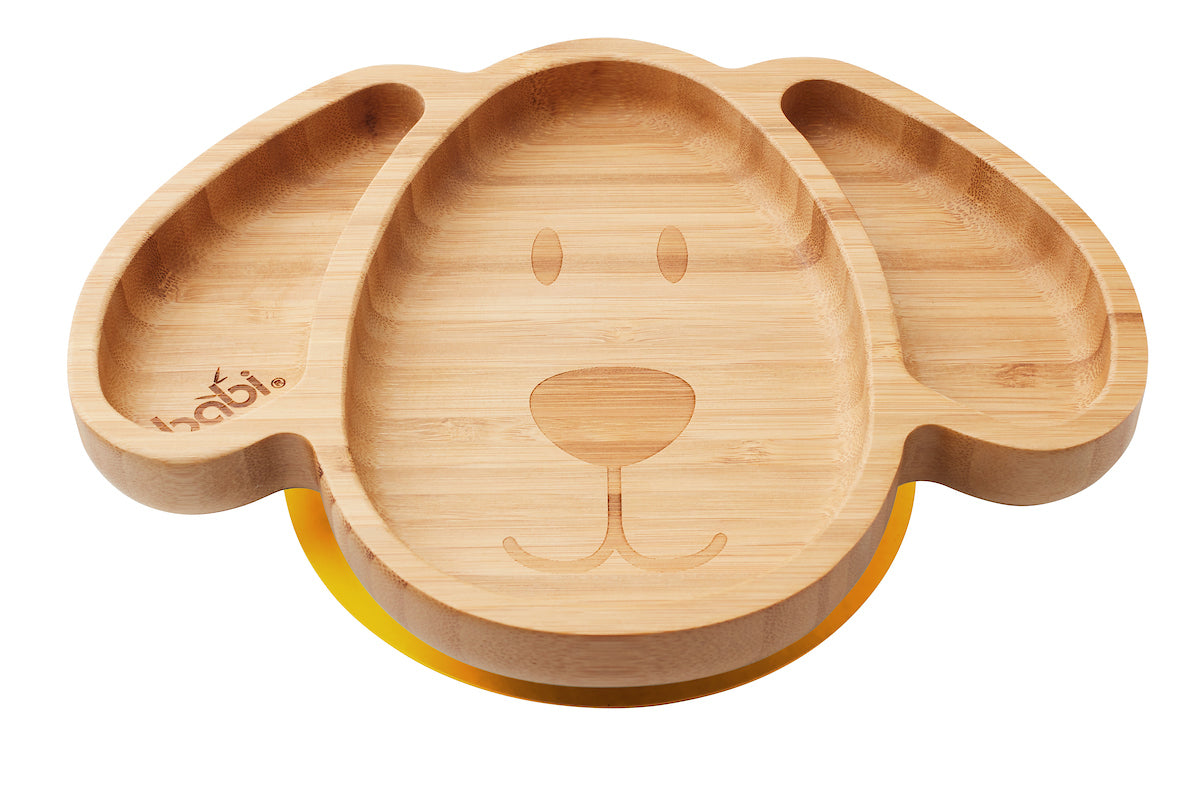 Bamboo Dog Suction Plate (Yellow)