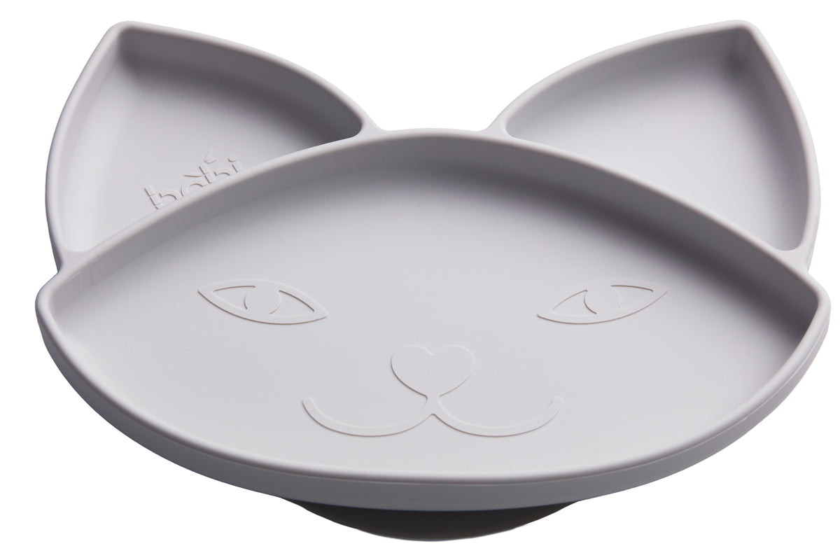 Silicone Cat Suction Plate (Grey)