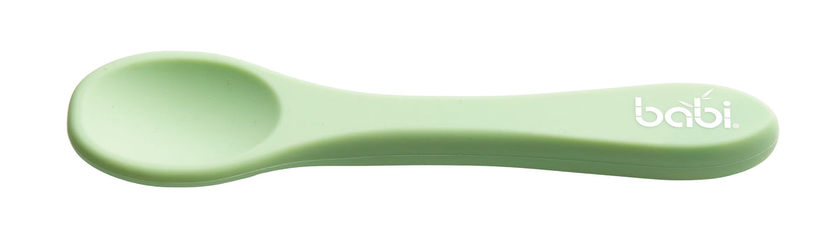 Silicone Suction Bowl &amp; Spoon Set (Green)