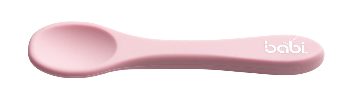 Silicone Suction Bowl &amp; Spoon Set (Pink)