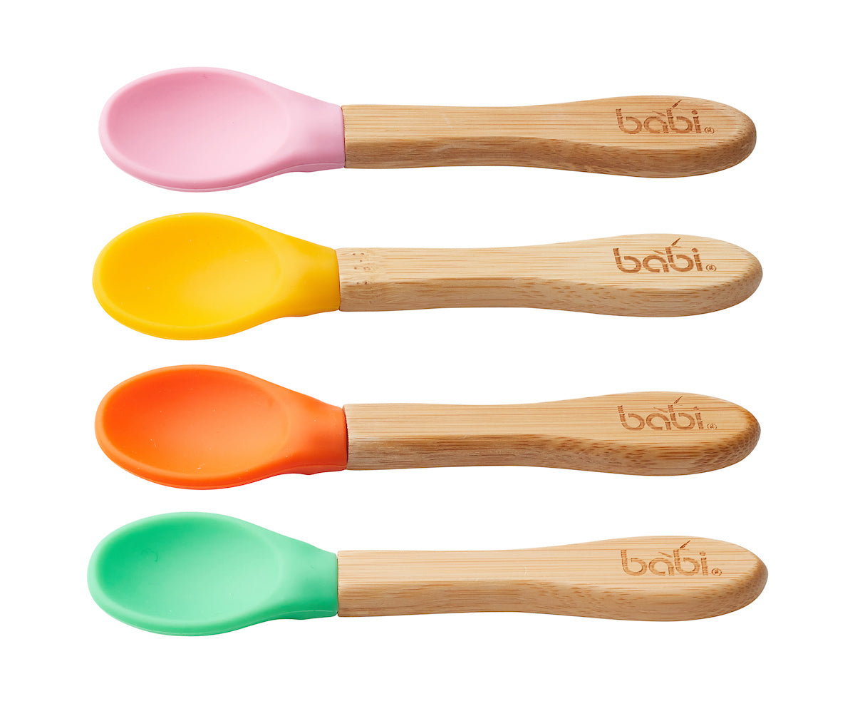 Bamboo Baby Spoons With Pink (Pack of 4)
