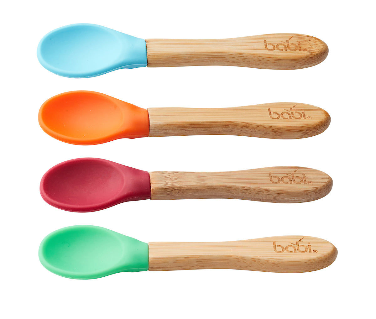 Bamboo Baby Spoons With Blue (Pack of 4)