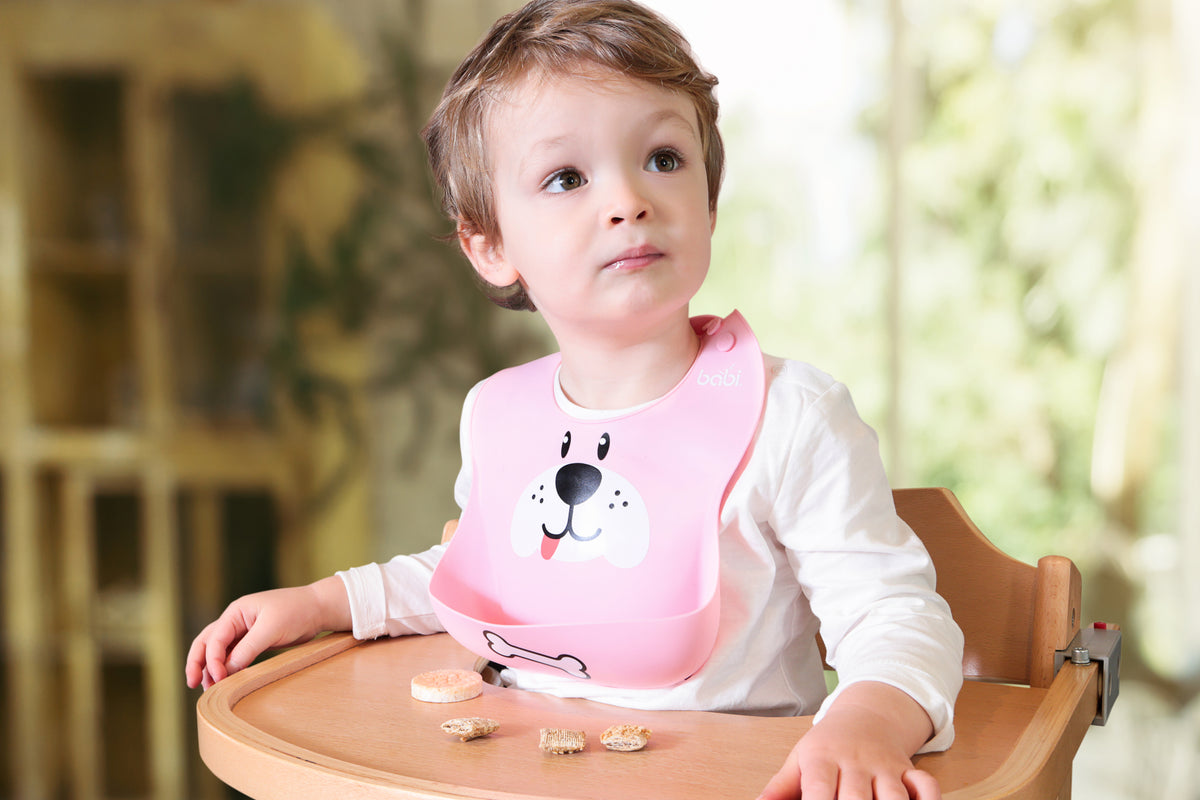 Silicone Bib Dog (Pink)